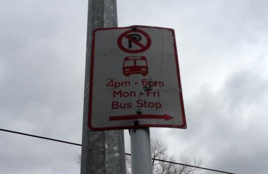Bus stop with time limit