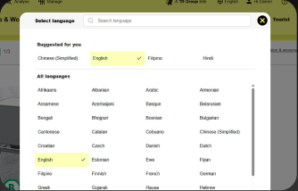 Language support preview