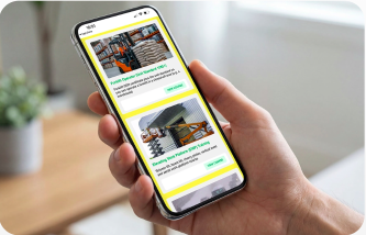 Mobile training app preview
