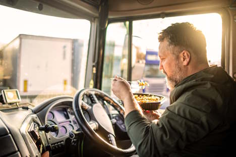 Diet for truck drivers and machine operators