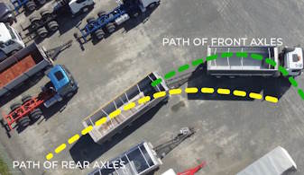 Truck and trailer reversing training