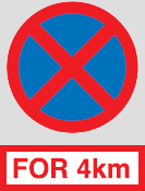 no stopping for 4km