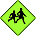 beware children crossing the road
