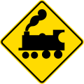 train sign