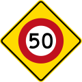 120px-New_Zealand_Permanent_Warning_-_Speed_Limit_Ahead_(50_kmh).svg