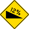 120px-New_Zealand_Permanent_Warning_-_Steep_Down_Grade.svg