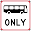 This marks a bus-only lane