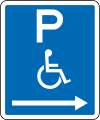 mobility parking sign direction