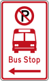 bus stop to the left