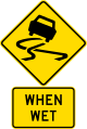 slippery when wet sign
