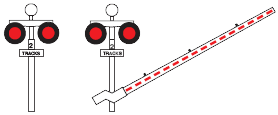 Controlled level crossing