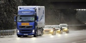 vehicle platooning-volvo-roadtrain