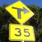 advisory speed sign
