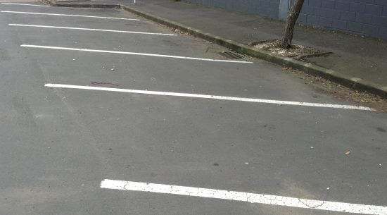 angle parking markings