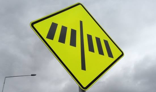 pedestrian crossing sign