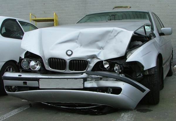 aftermath of a car crash