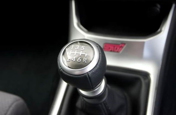 Subaru Impreza WRX STI gear stick