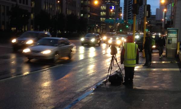 traffic enforcement - recording vehicles driving in bus lanes during their operation hours