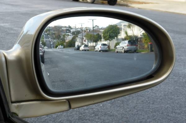 wing mirror just right