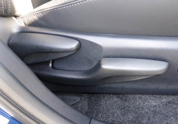 seat pitch adjustment and height handles