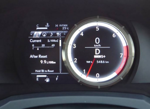 Lexus RC350 2015 instruments