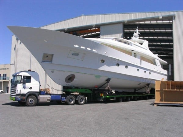 Sovereign Yachts boat haulage