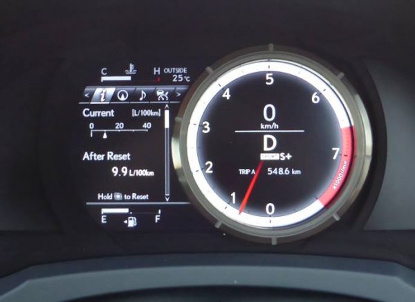 2015 Lexus RC350 instrument cluster