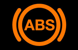 anti-lock brake (ABS) warning light