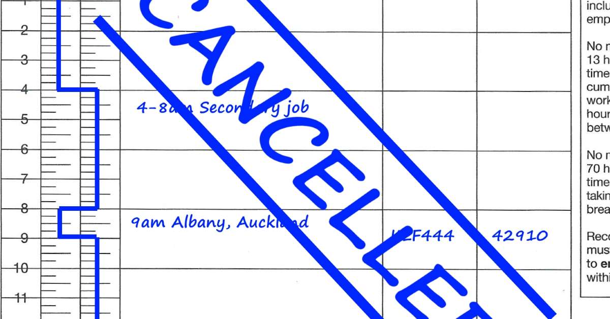 Logbook and work time offences