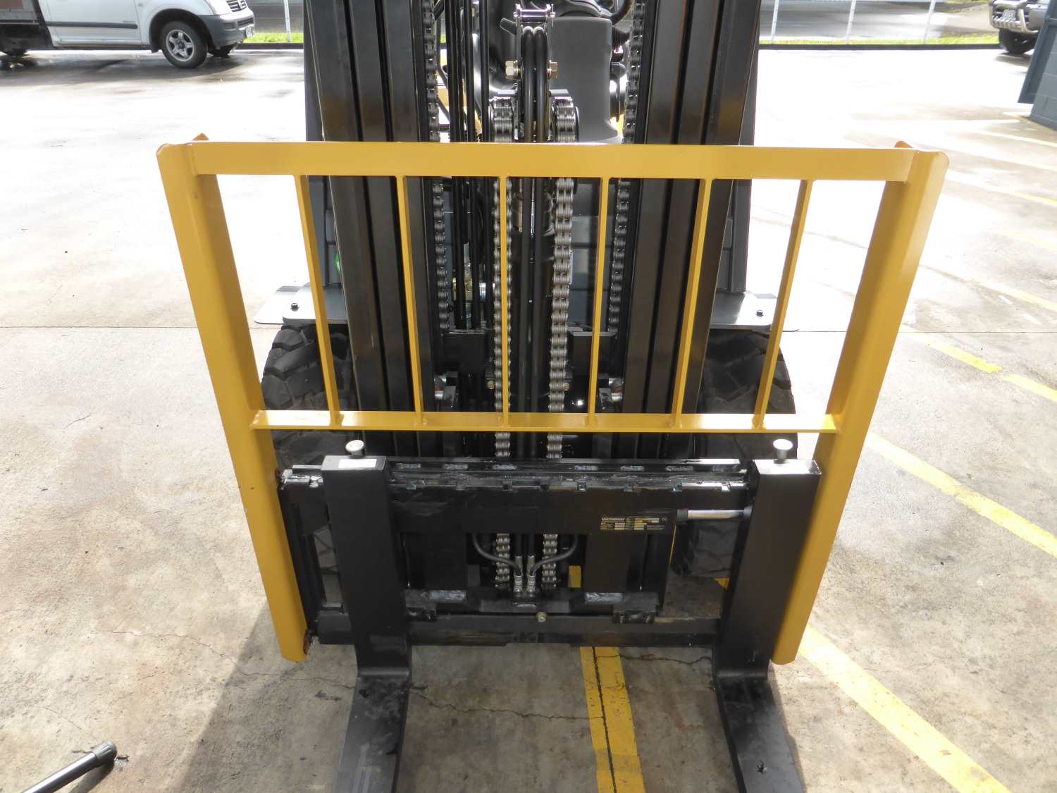 What is a 'container spec' forklift truck?