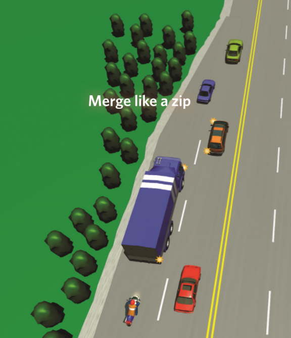 How should you signal when you merge?
