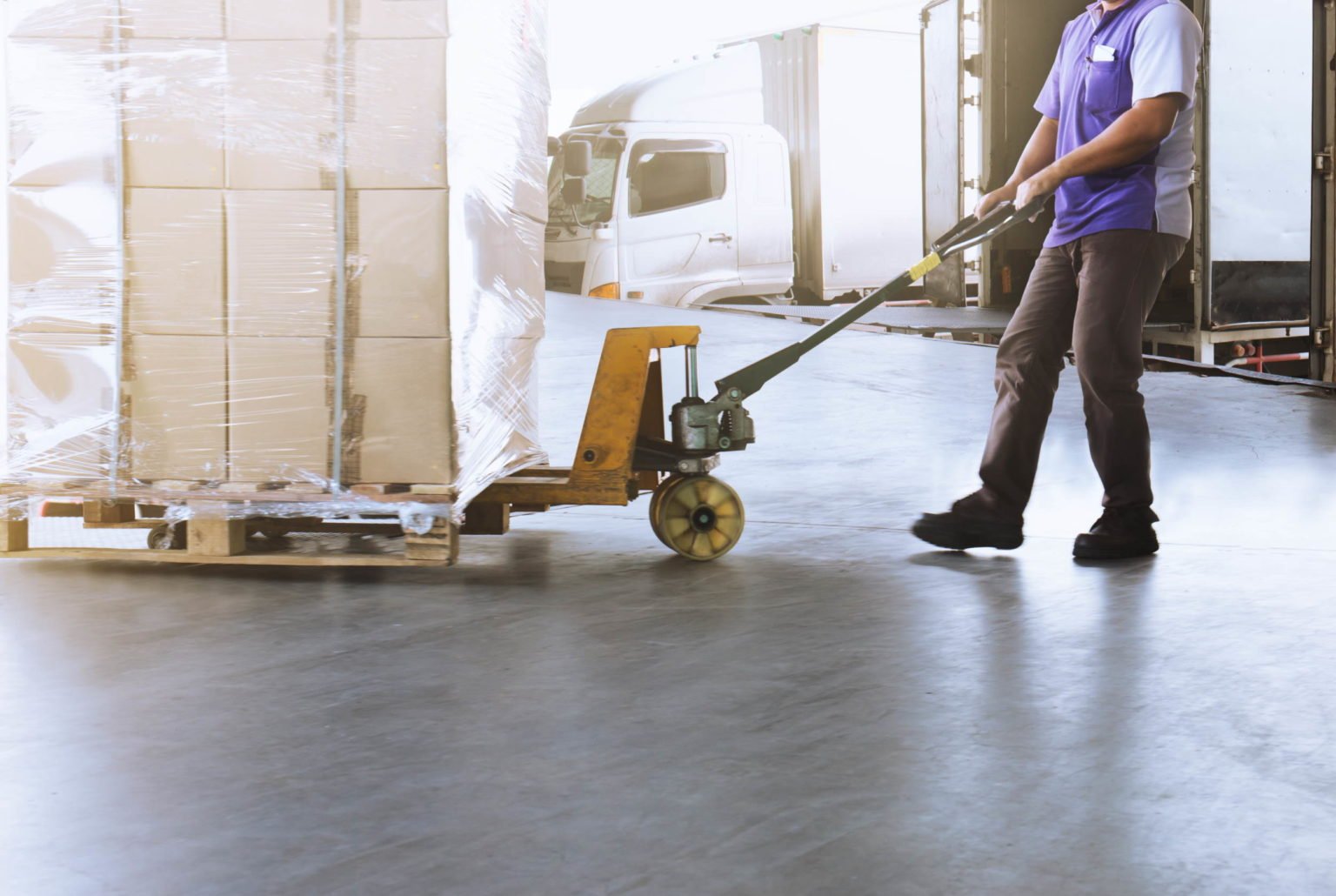 Pallet jack operator safety