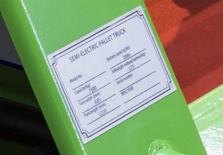 How to read a pallet jack load chart to ensure safe loading