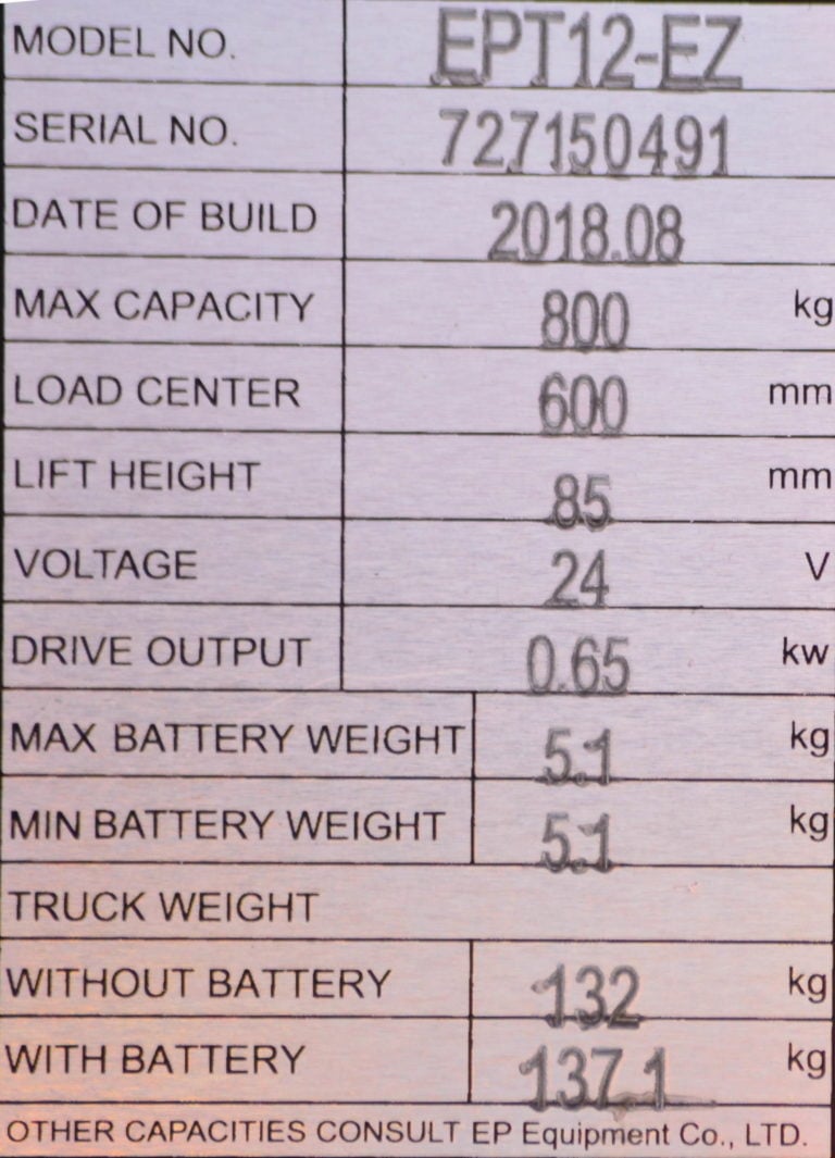 How to read a pallet jack load chart to ensure safe loading