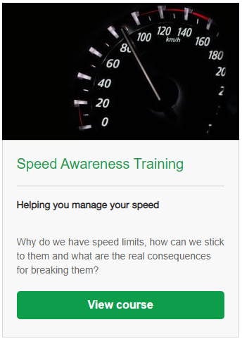 Training course for avoiding speeding tickets and managing your own speed more safely.