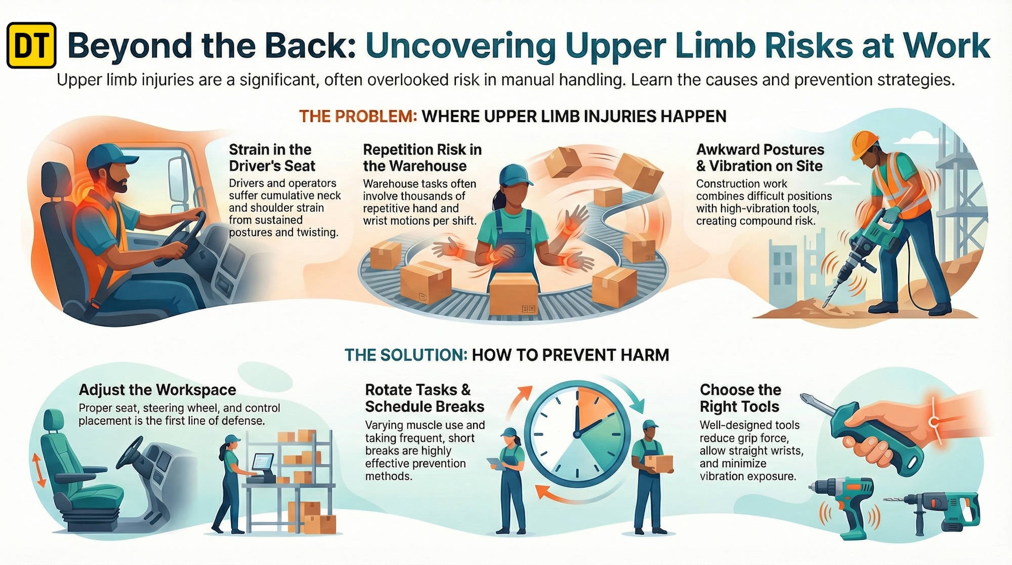 Post Driver Hand Injury Shoulders, Wrists, and Necks: Injuries that Drivers and Operators Get