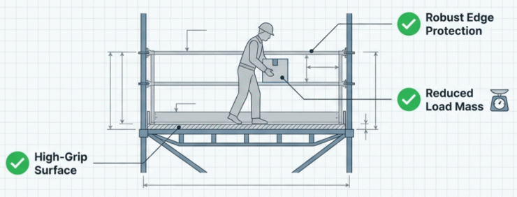 Reducing risk when lifting at height