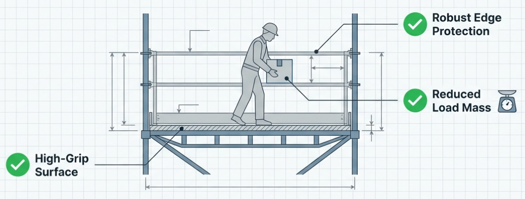 Working at Heights with Heavy Loads: A Double Hazard