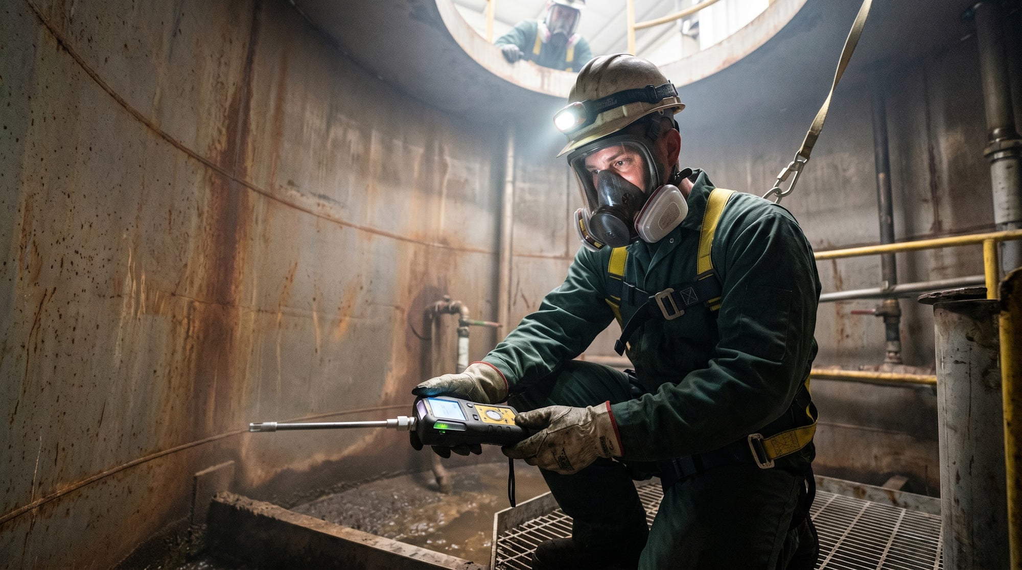 Atmospheric testing for Permit Issuers as part of the permit to work system